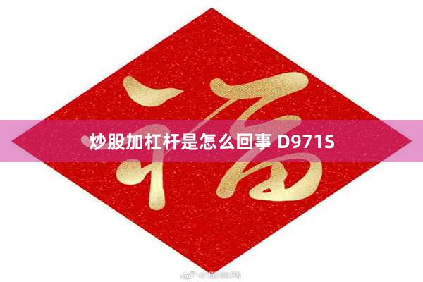 炒股加杠杆是怎么回事 D971S