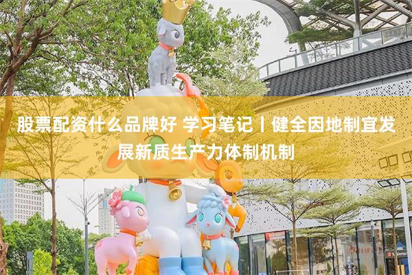 股票配资什么品牌好 学习笔记丨健全因地制宜发展新质生产力体制机制