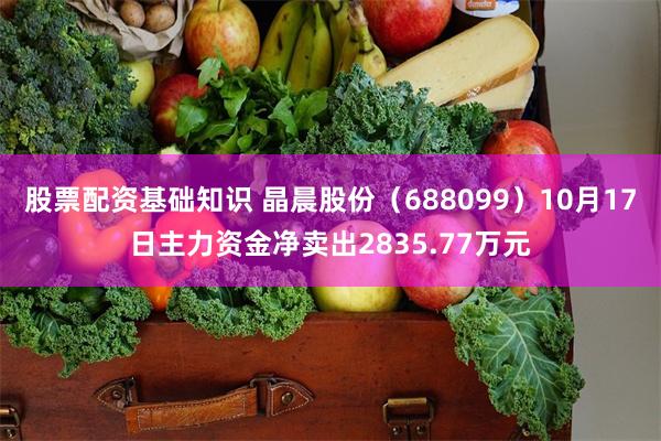 股票配资基础知识 晶晨股份（688099）10月17日主力资金净卖出2835.77万元