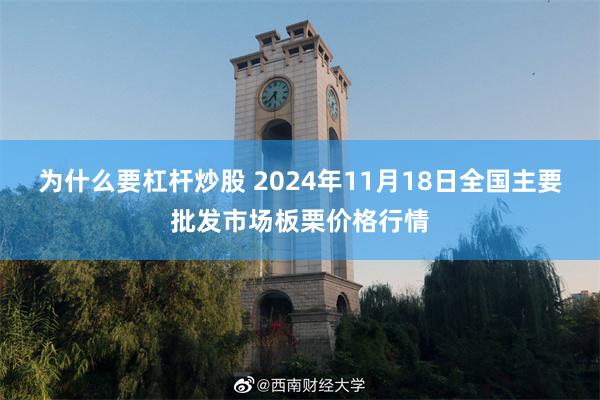 为什么要杠杆炒股 2024年11月18日全国主要批发市场板栗价格行情